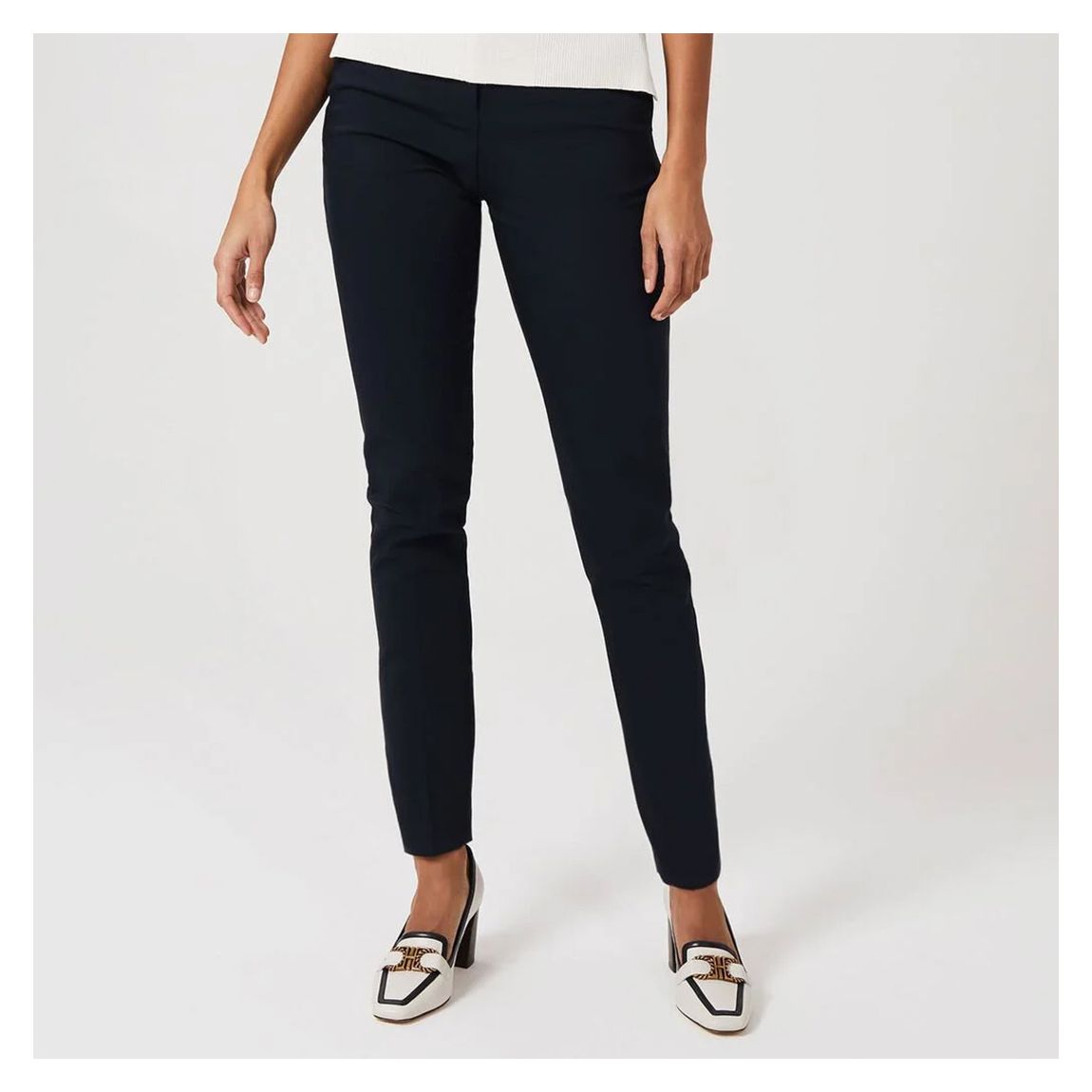 Navy Gael Cotton Blend Trousers main product photo