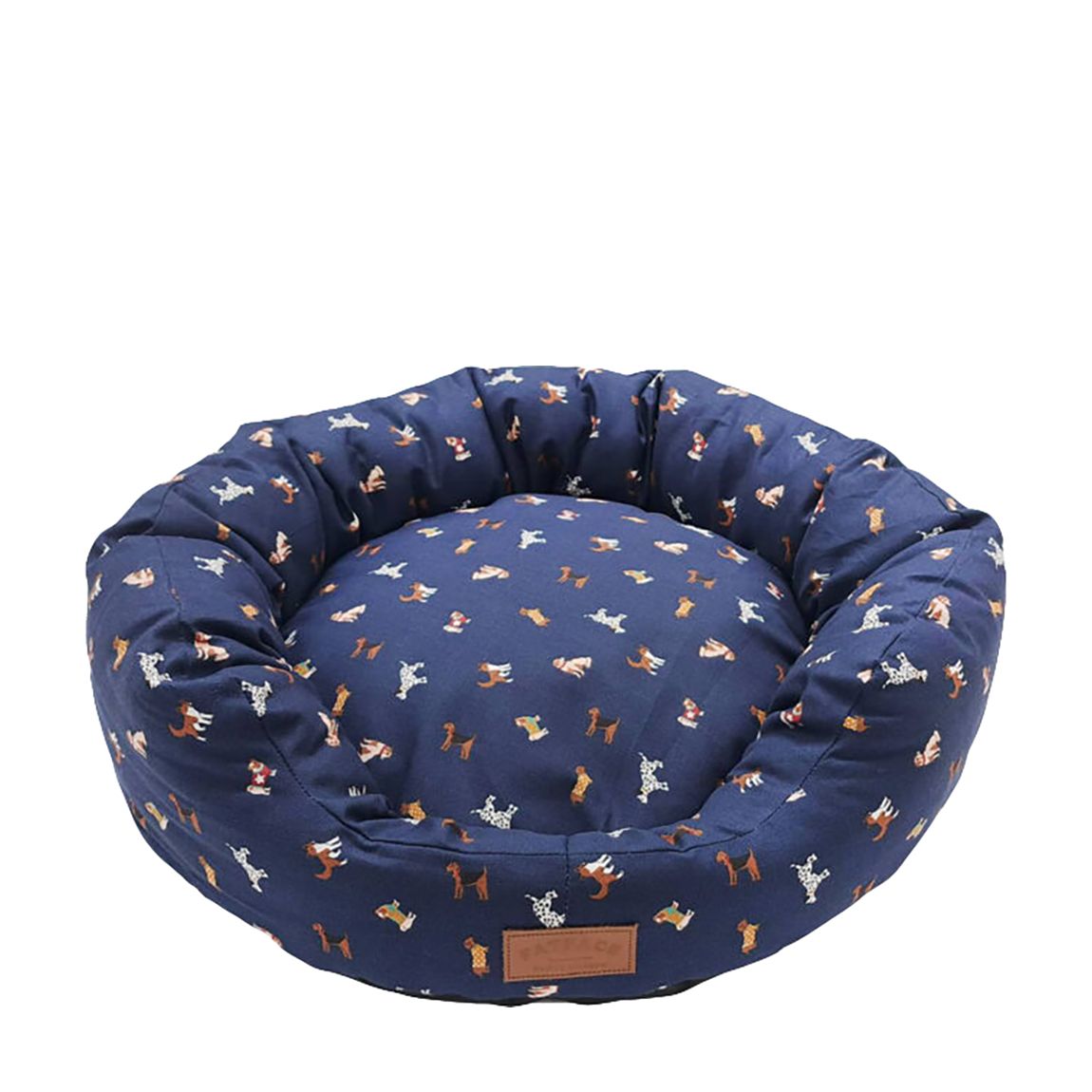 FatFace Party Dogs Round Bed Large main product photo
