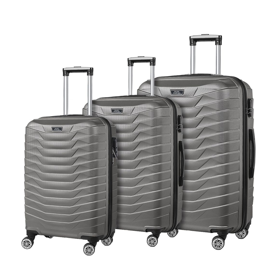Black Set Of Three Suitcases main product photo
