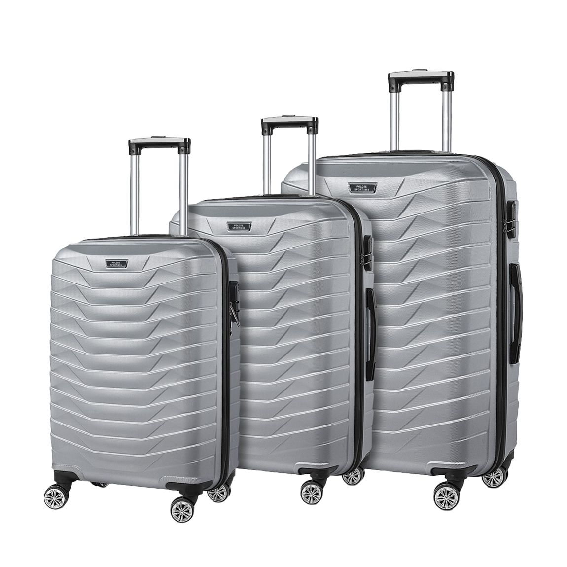 Grey Set Of Three Suitcases main product photo