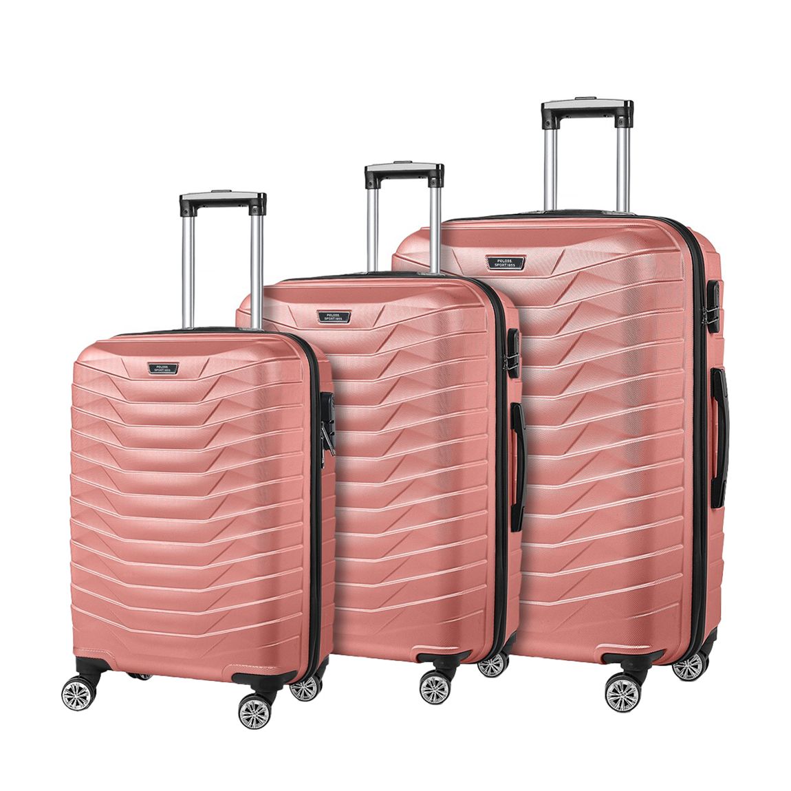 Pink Set Of Three Suitcases main product photo
