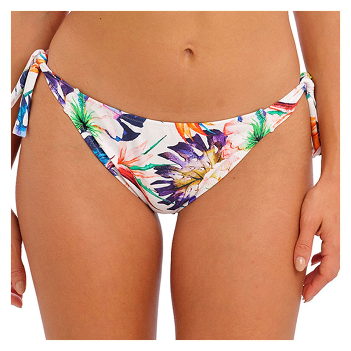 White Printed Paradiso Full Bikini Brief main product photo