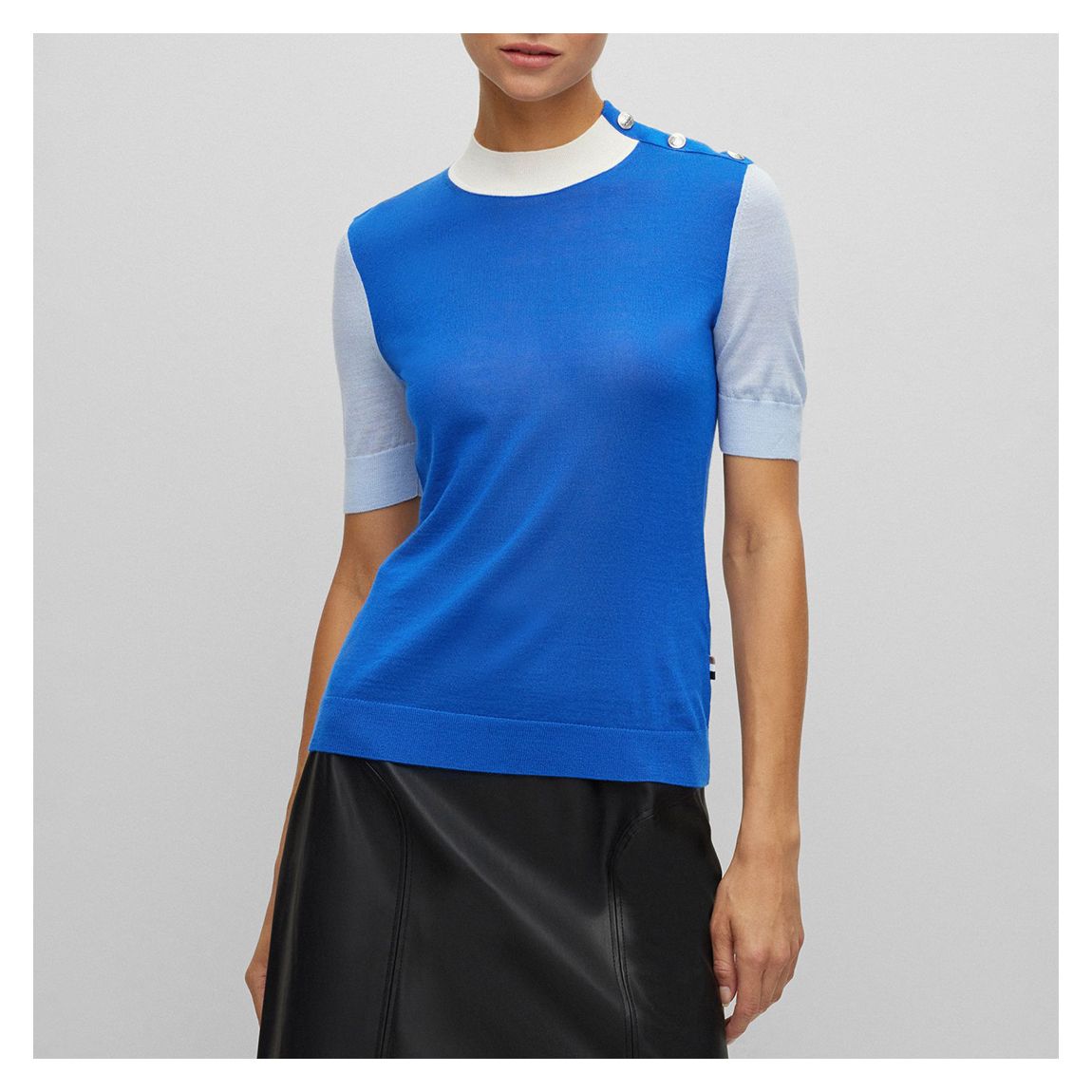 Blue Fivida Wool Top main product photo