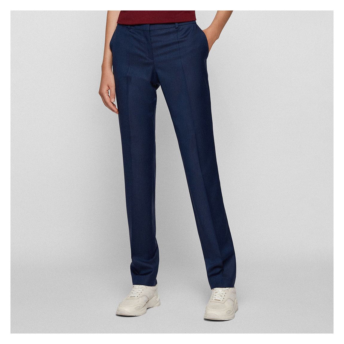 Dark Blue Titana Wool Trousers main product photo
