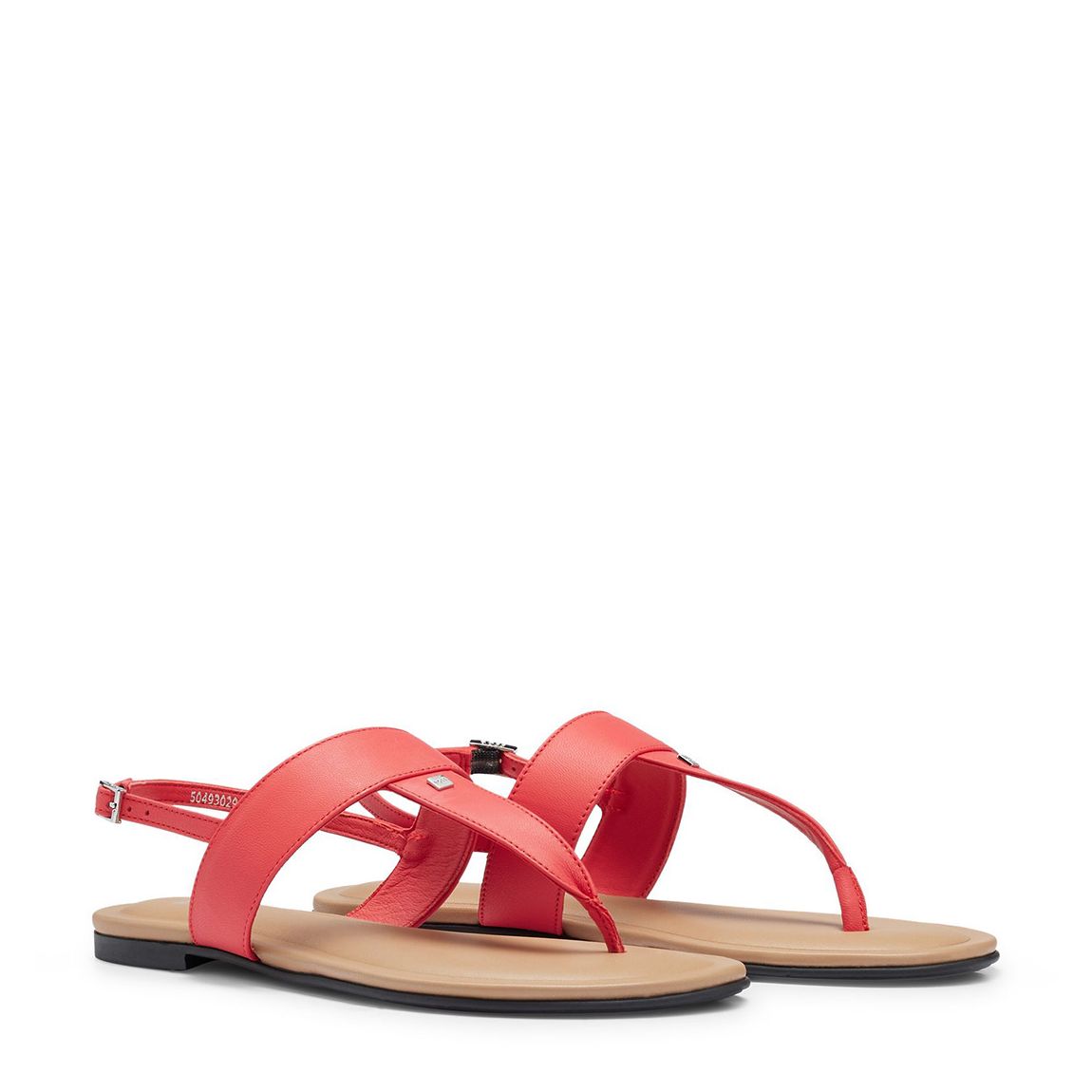 Red Jo Leather Sandals main product photo
