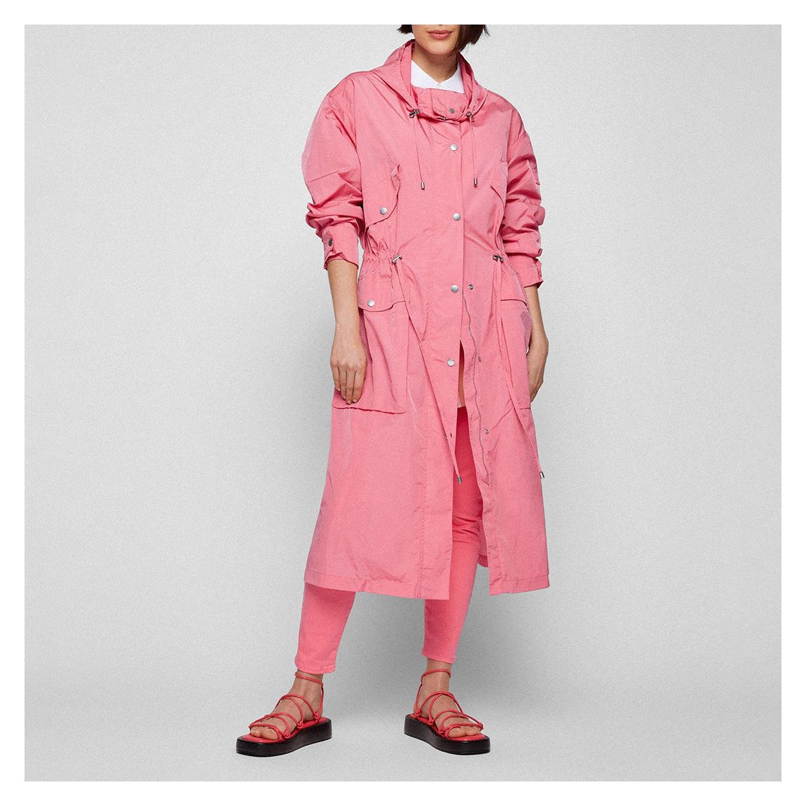 Pink C_Palilo Hooded Coat main product photo