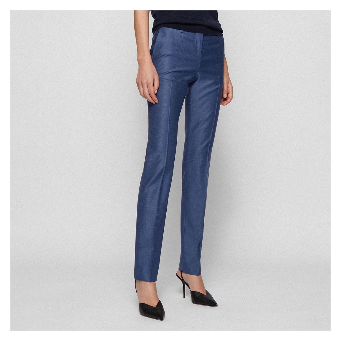 Blue Titana Wool Trousers main product photo