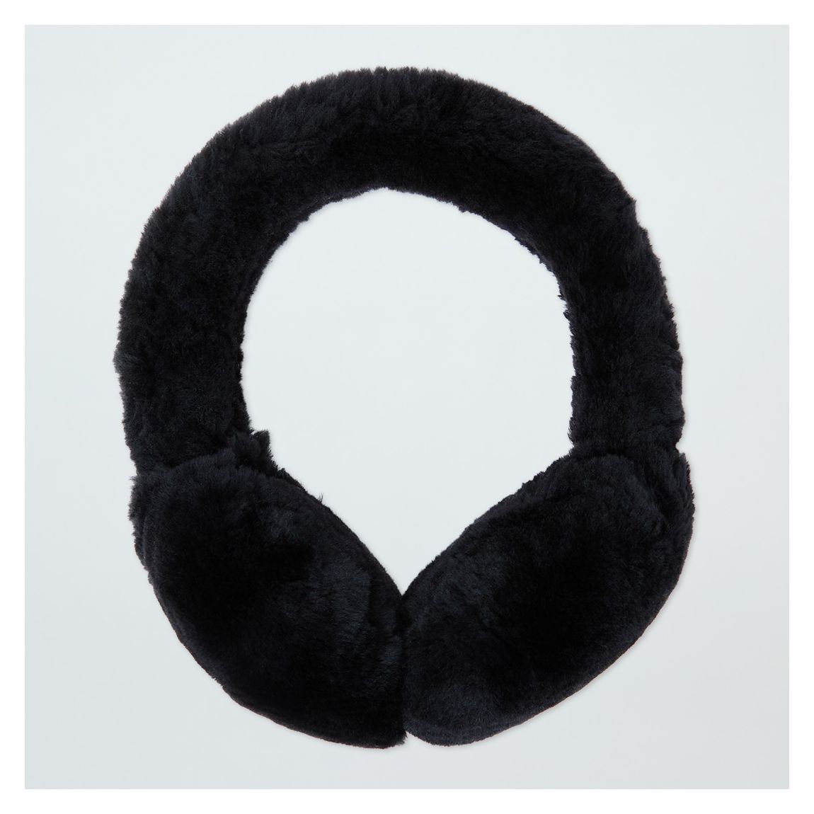Black Shearling Fur Out Earmuffs main product photo