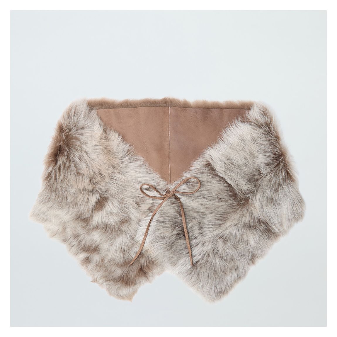Butterscotch Shearling Scarf main product photo