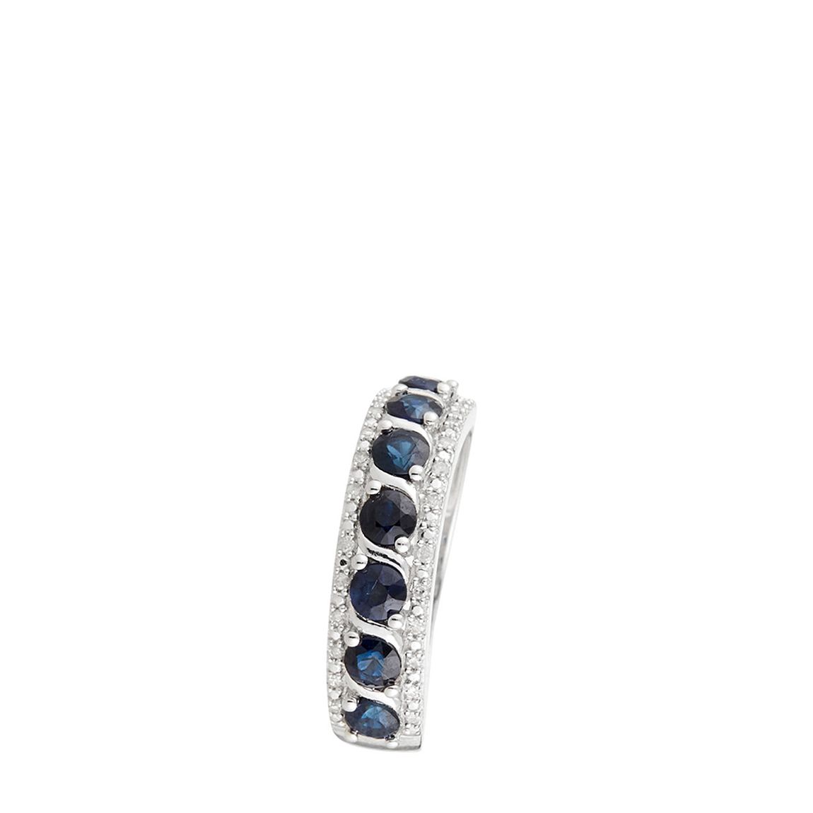 White Gold Sitra Sapphire Ring main product photo