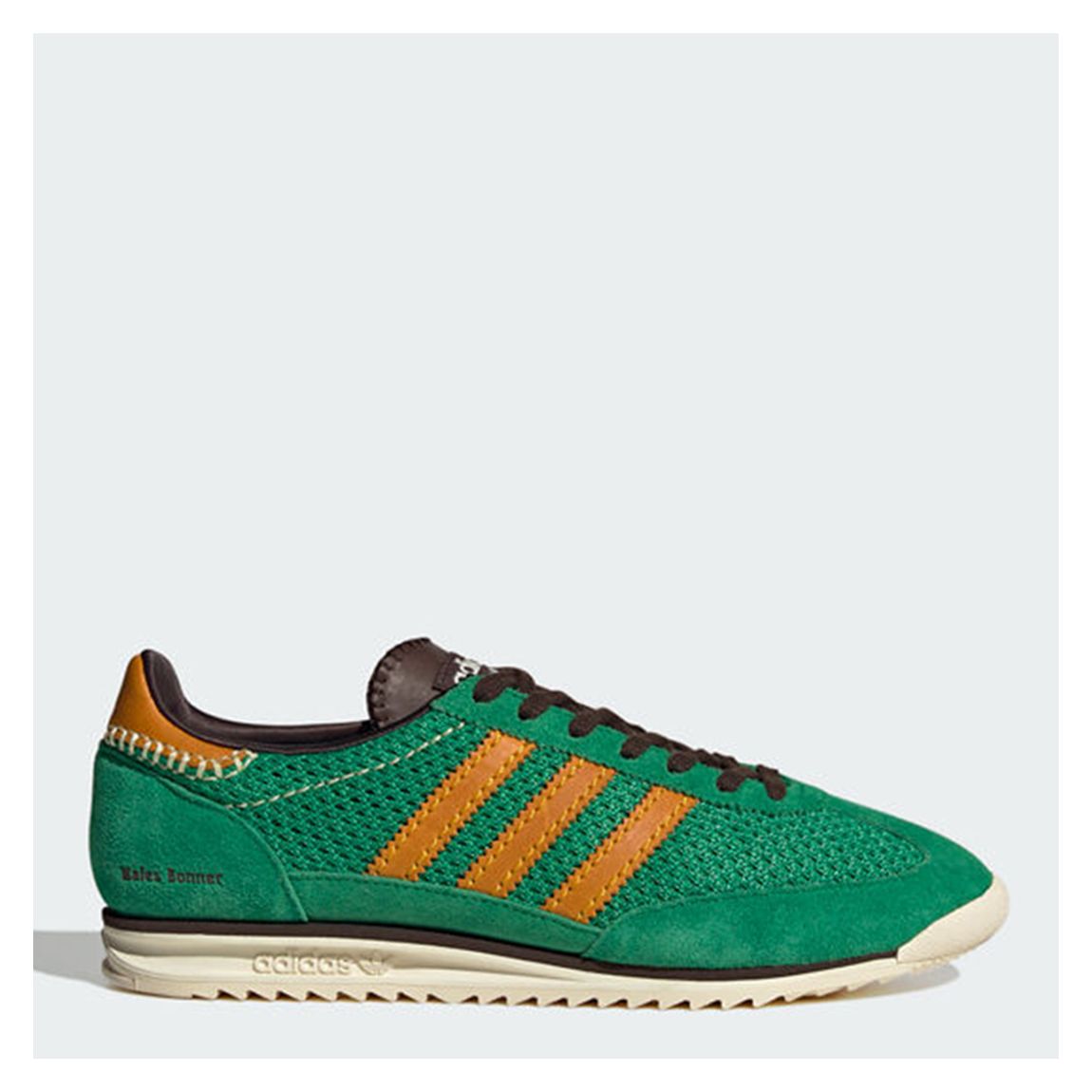 Unisex Team Green/Gold Adidas Consortium x Wales Bonner SL72 Knit Trainers main product photo