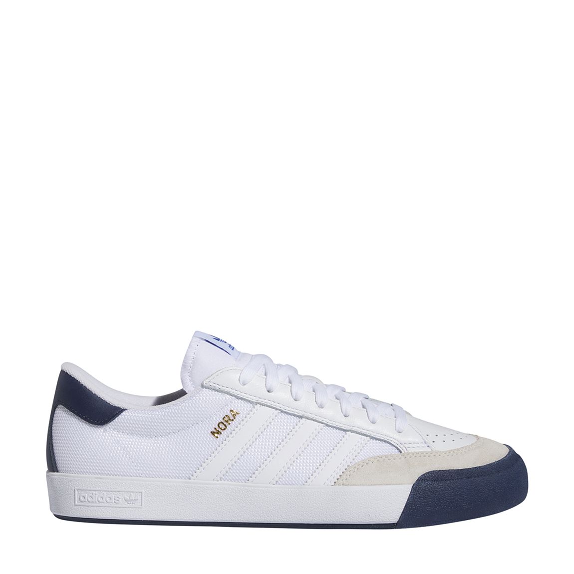 Unisex White/Navy Adidas Nora Trainers main product photo
