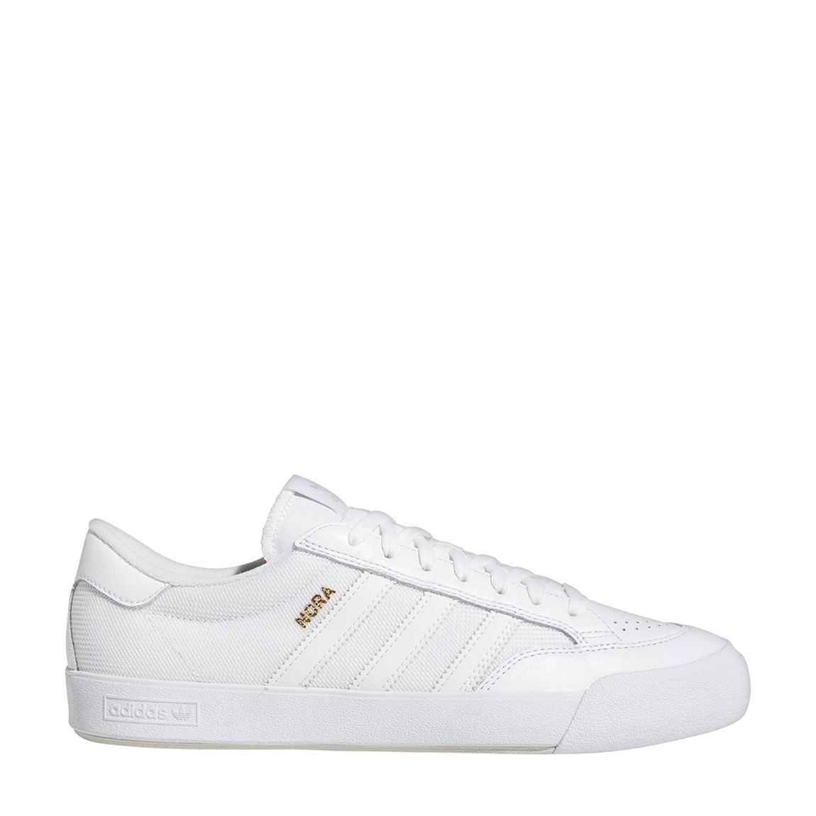 Unisex White/Gold Adidas Nora Trainers main product photo