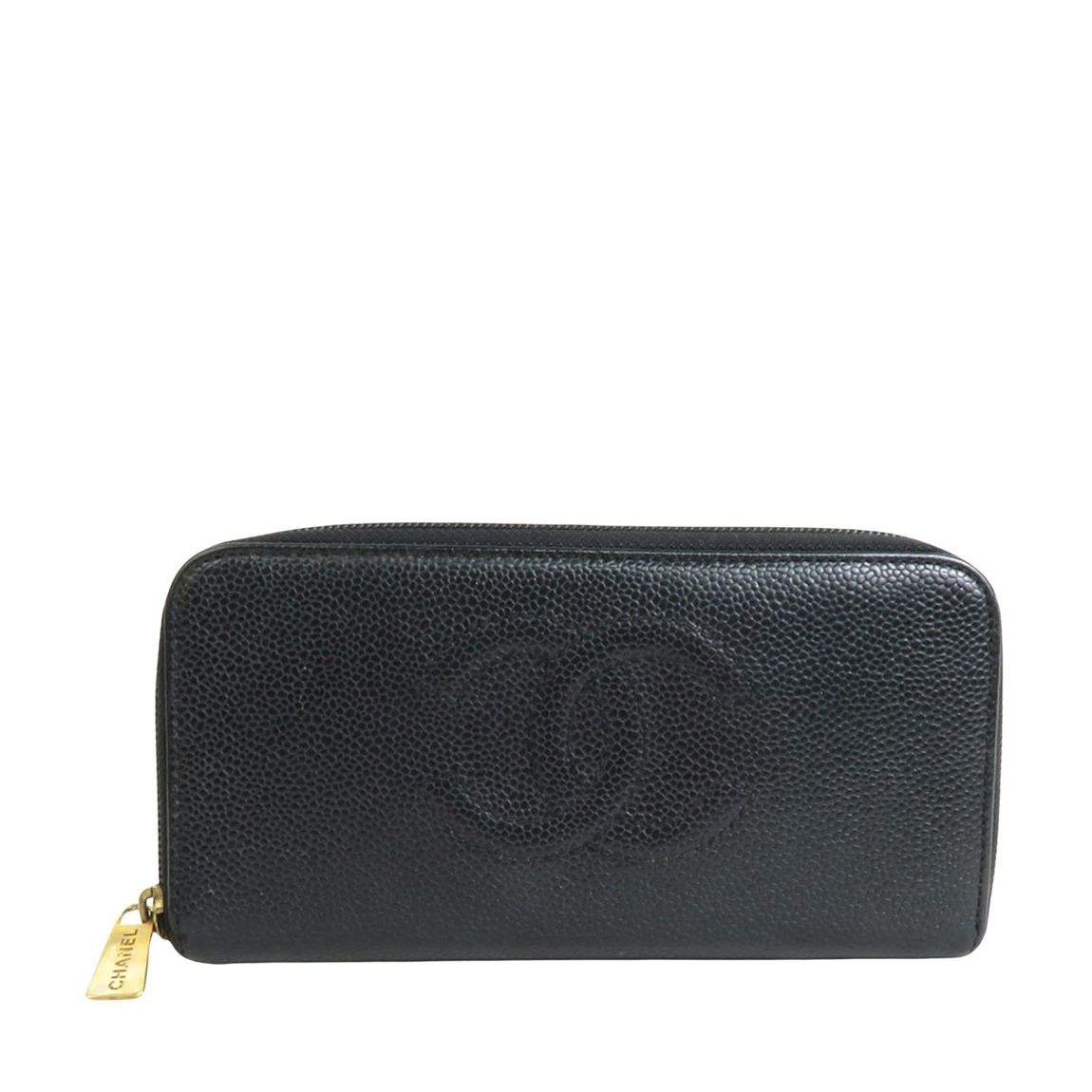 Black Chanel Logo Cc Wallet main product photo