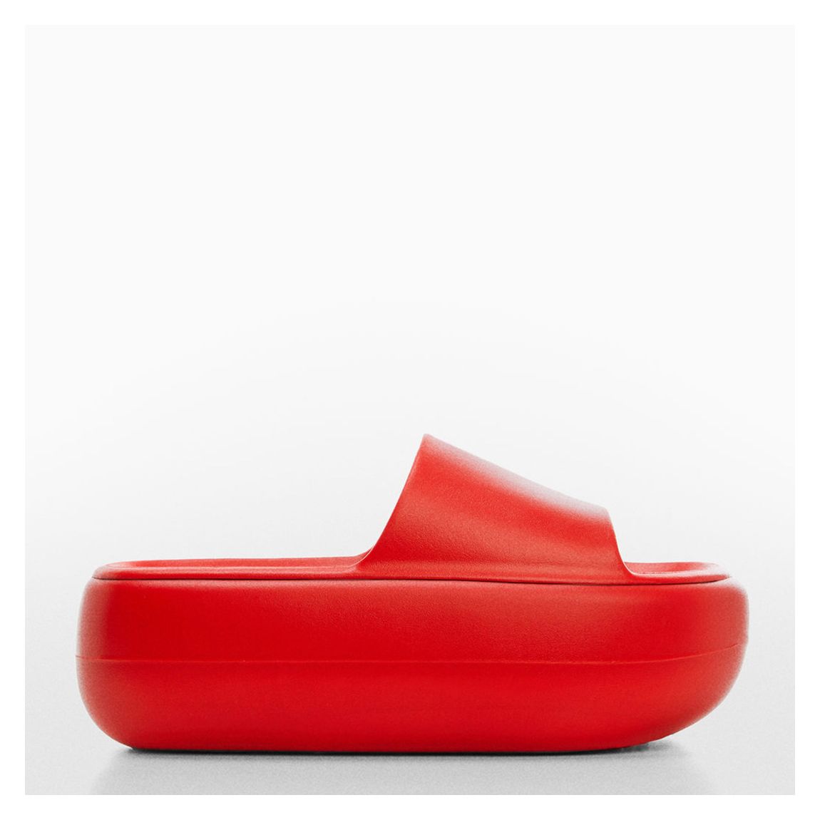 Red Maxi Puffer Platform Sandals main product photo