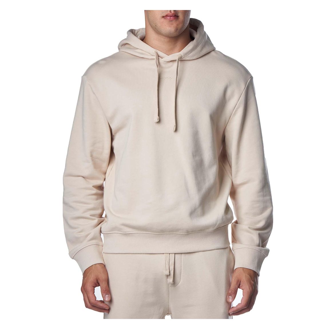 Beige Cotton Hoodie main product photo