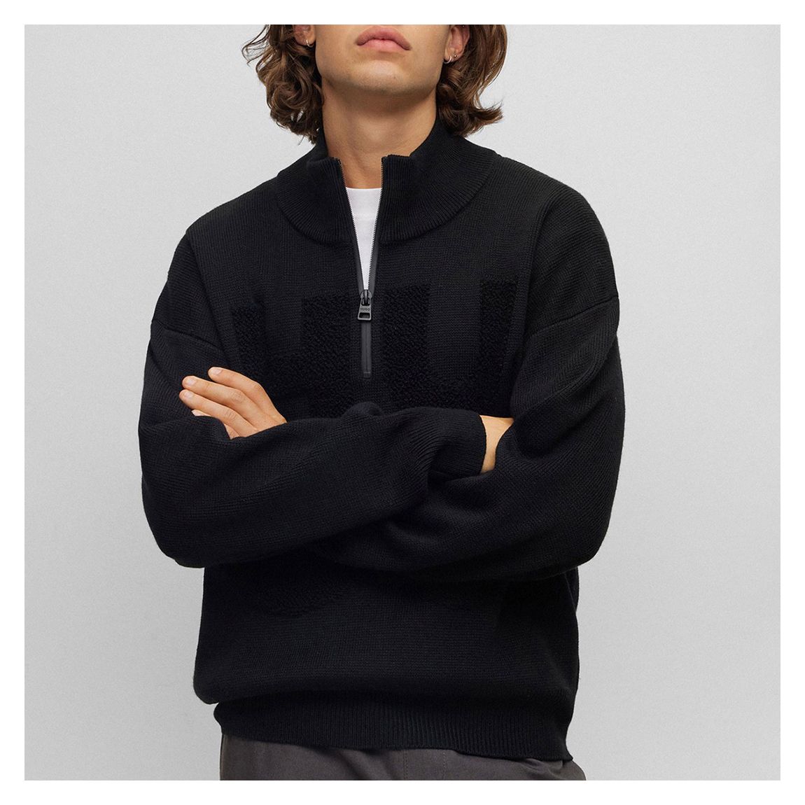 Black Wool Blend Jumper main product photo