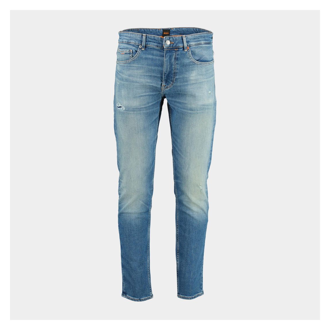 Blue Distressed Stretch Jeans main product photo