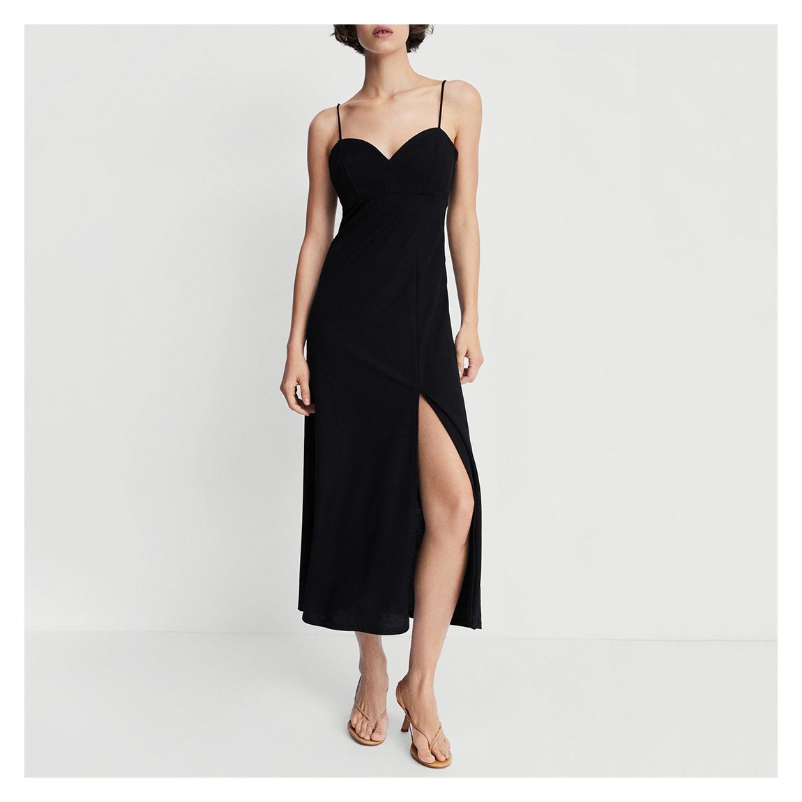 Black Cami Tie Dress main product photo
