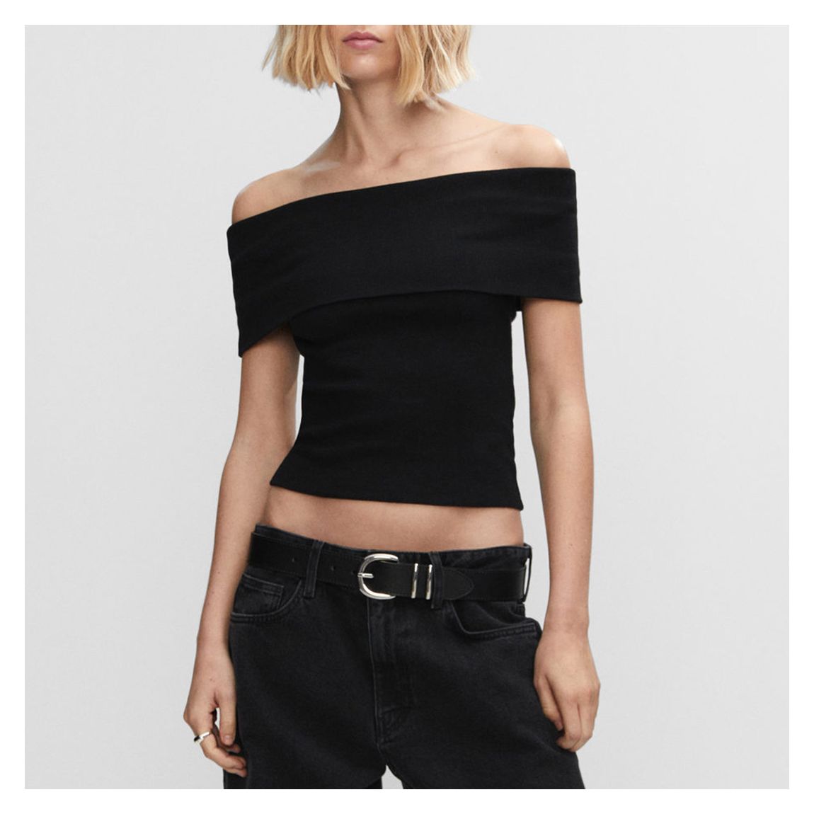 Black Off Shoulder Top main product photo