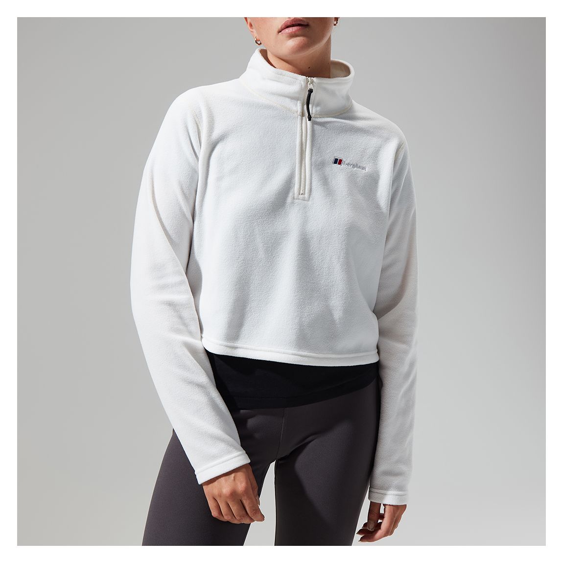 White Prism Cropped Fleece main product photo