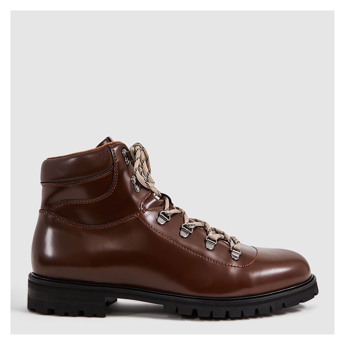 Dark Brown Ashdown Leather Hiking Boots main product photo