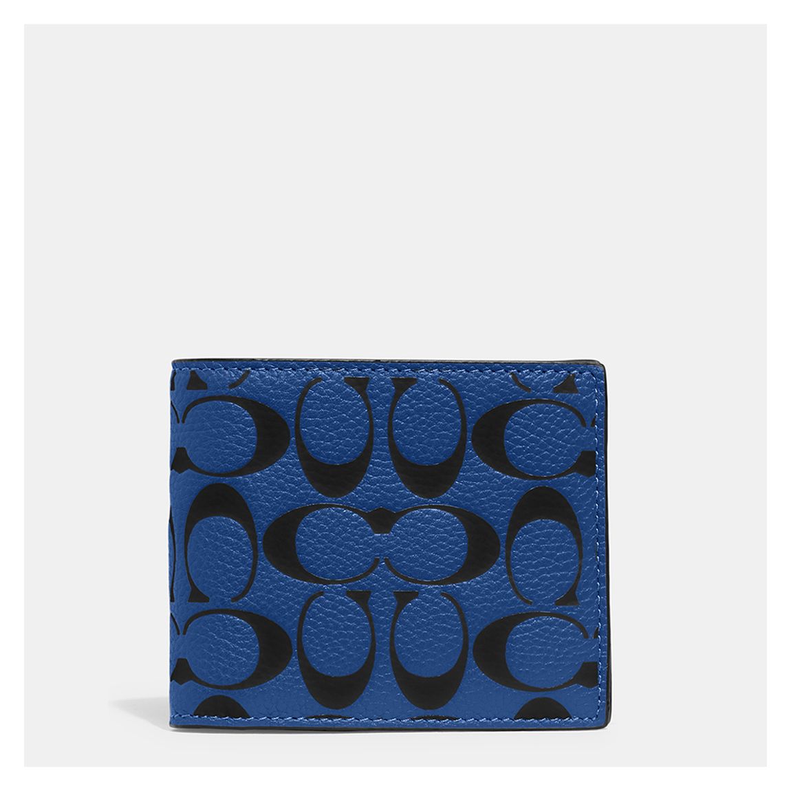 Blue Fin, Black 3 In 1 Wallet In Printed Signature Leather main product photo