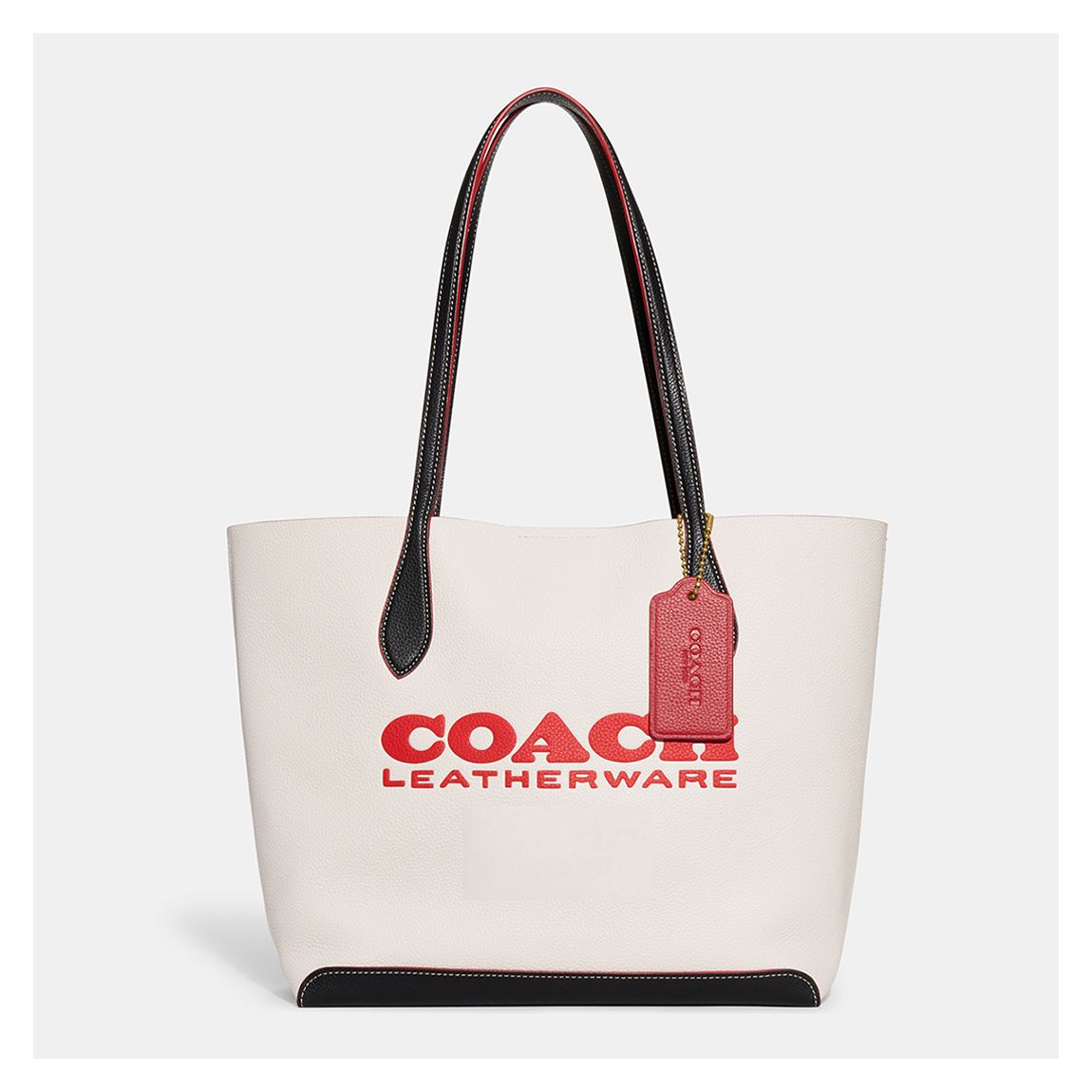 Chalk Multi Colorblock Leather Kia Tote main product photo