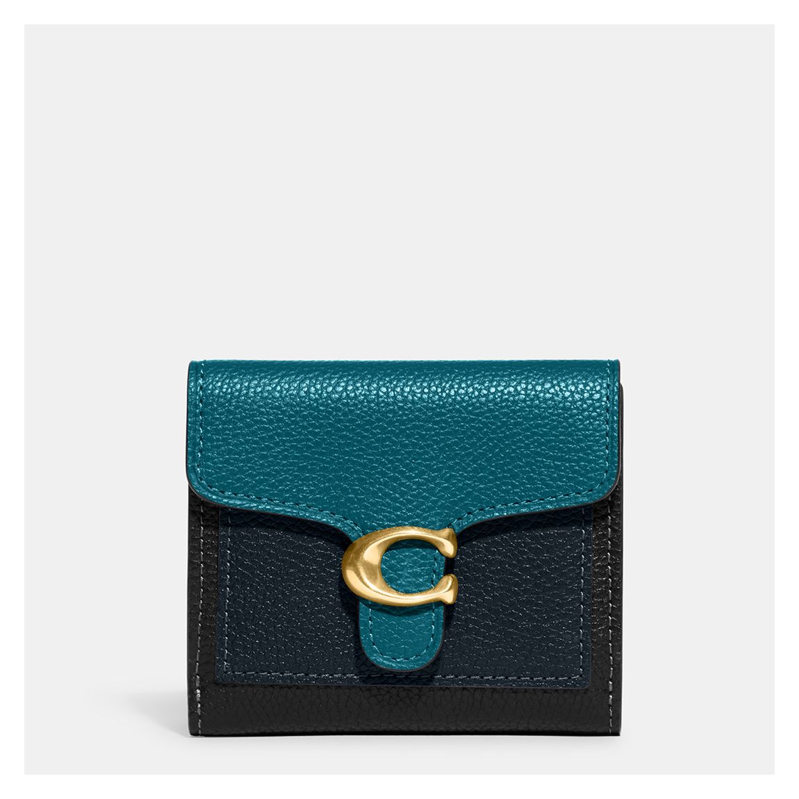 Deep Turquoise Multi Colorblock Tabby Small Wallet main product photo