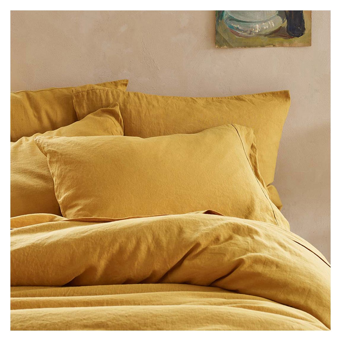 Honey Double Linen Duvet Cover main product photo