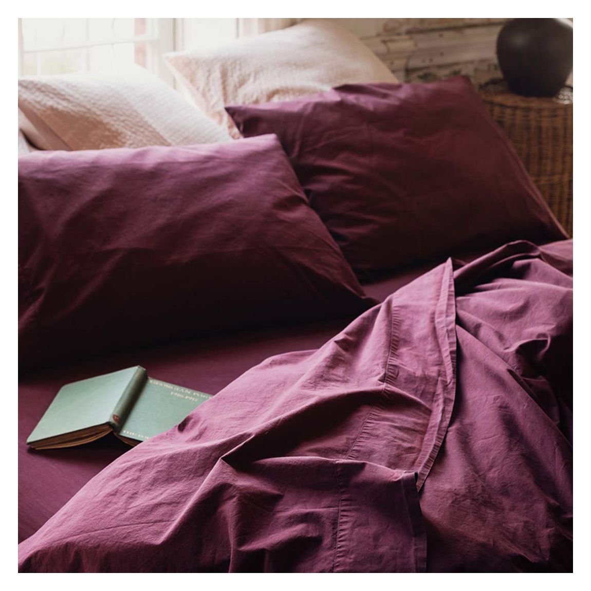 Mulberry Superking Washed Cotton Flat Sheet main product photo
