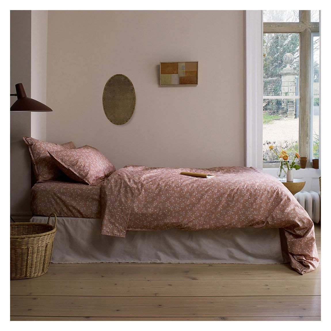 Chestnut Floral Single Cotton Duvet Cover main product photo
