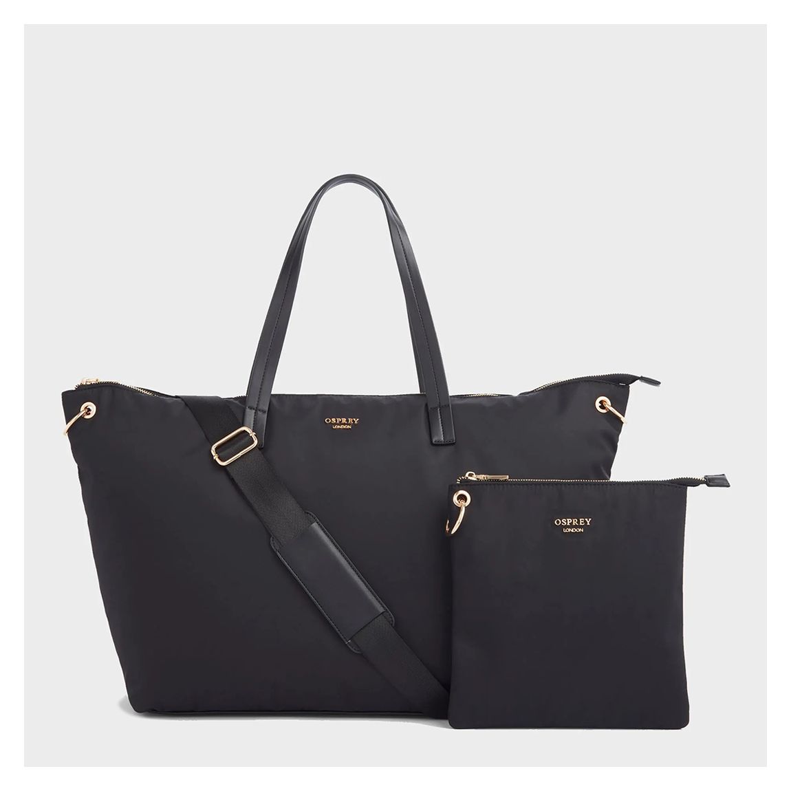 Black Nylon Wanderer Weekender With Pouch main product photo