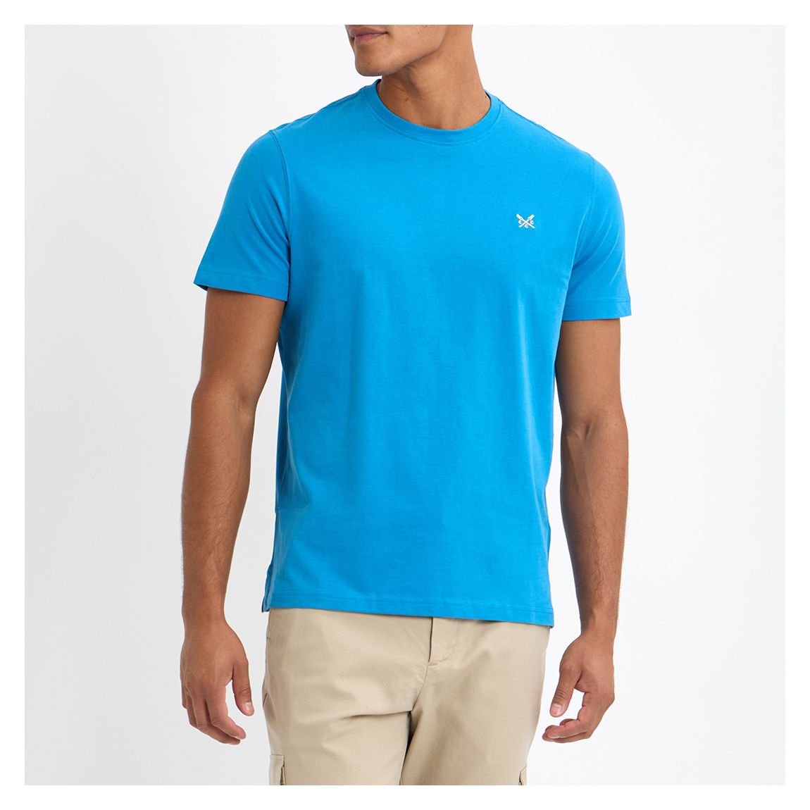 Ocean Blue Marl Crew Tee main product photo