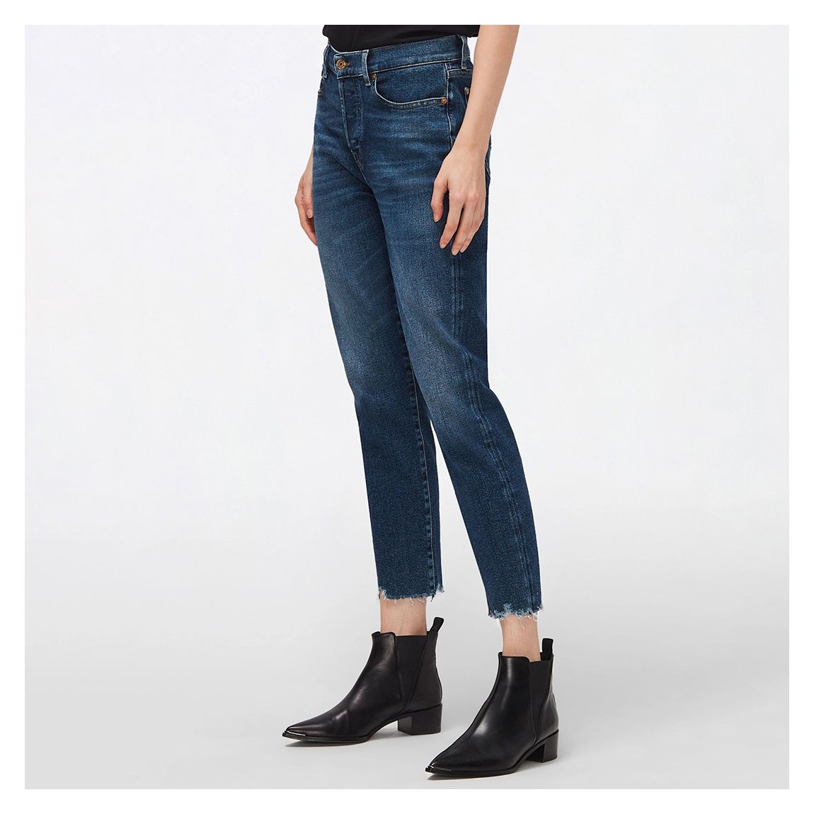 Mid Blue Josefina Boyfriend Stretch Jeans main product photo