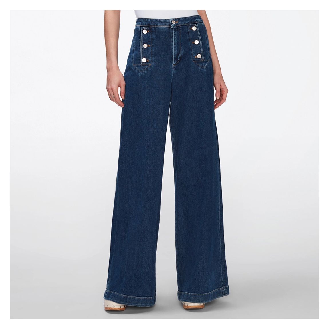 Indigo Marina Flare Stretch Jeans main product photo