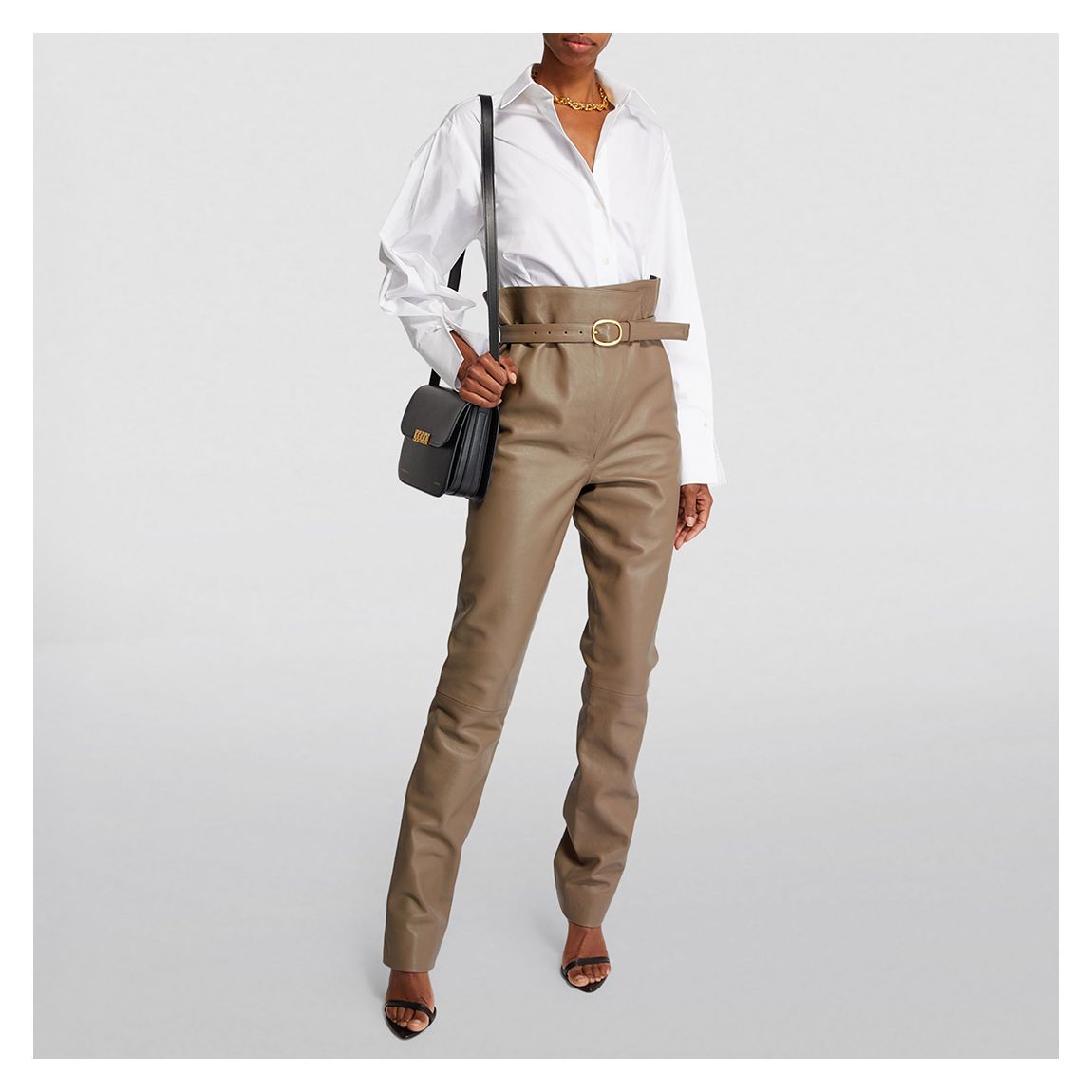Sand Leather Trouser main product photo