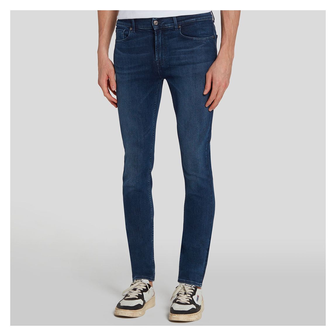 Dark Blue Paxtyn Skinny Stretch Jeans main product photo