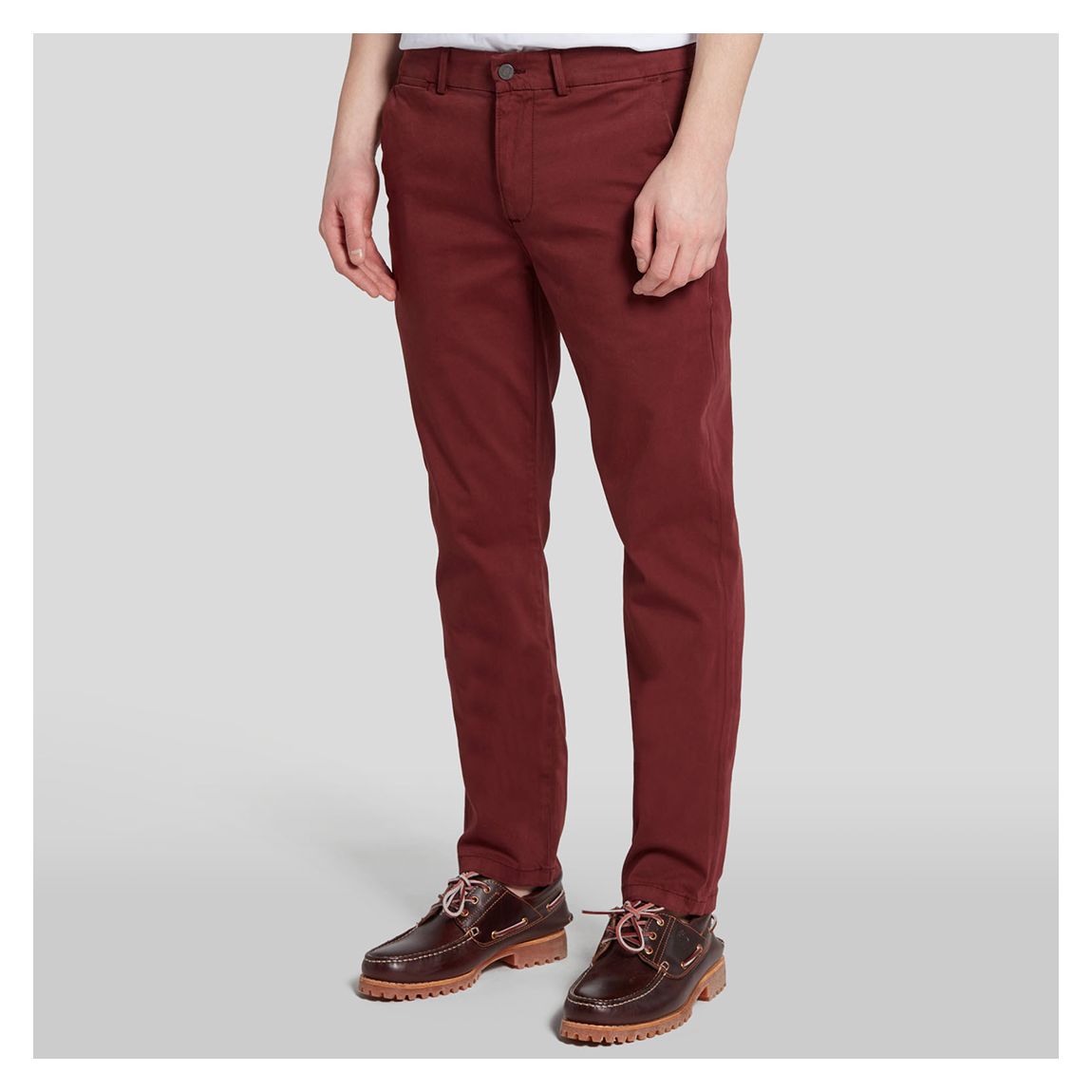 Red Slimmy Stretch Chinos main product photo