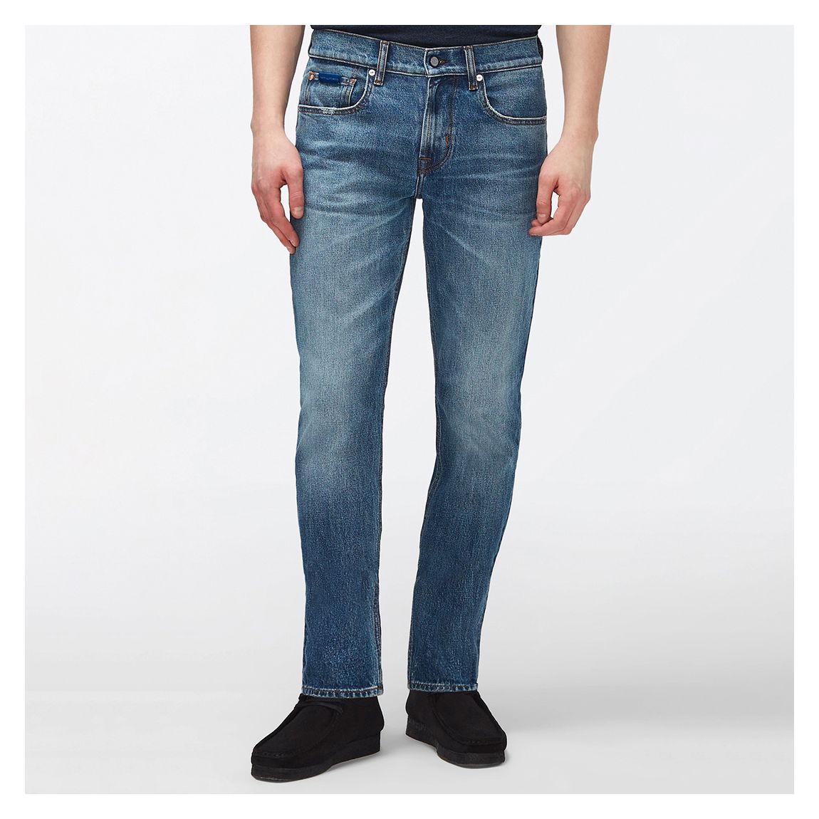 Blue Slimmy Tapered Stretch Jeans main product photo