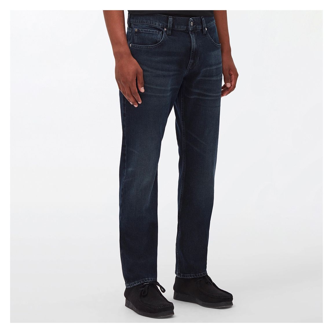 Black Straight Stretch Jeans main product photo