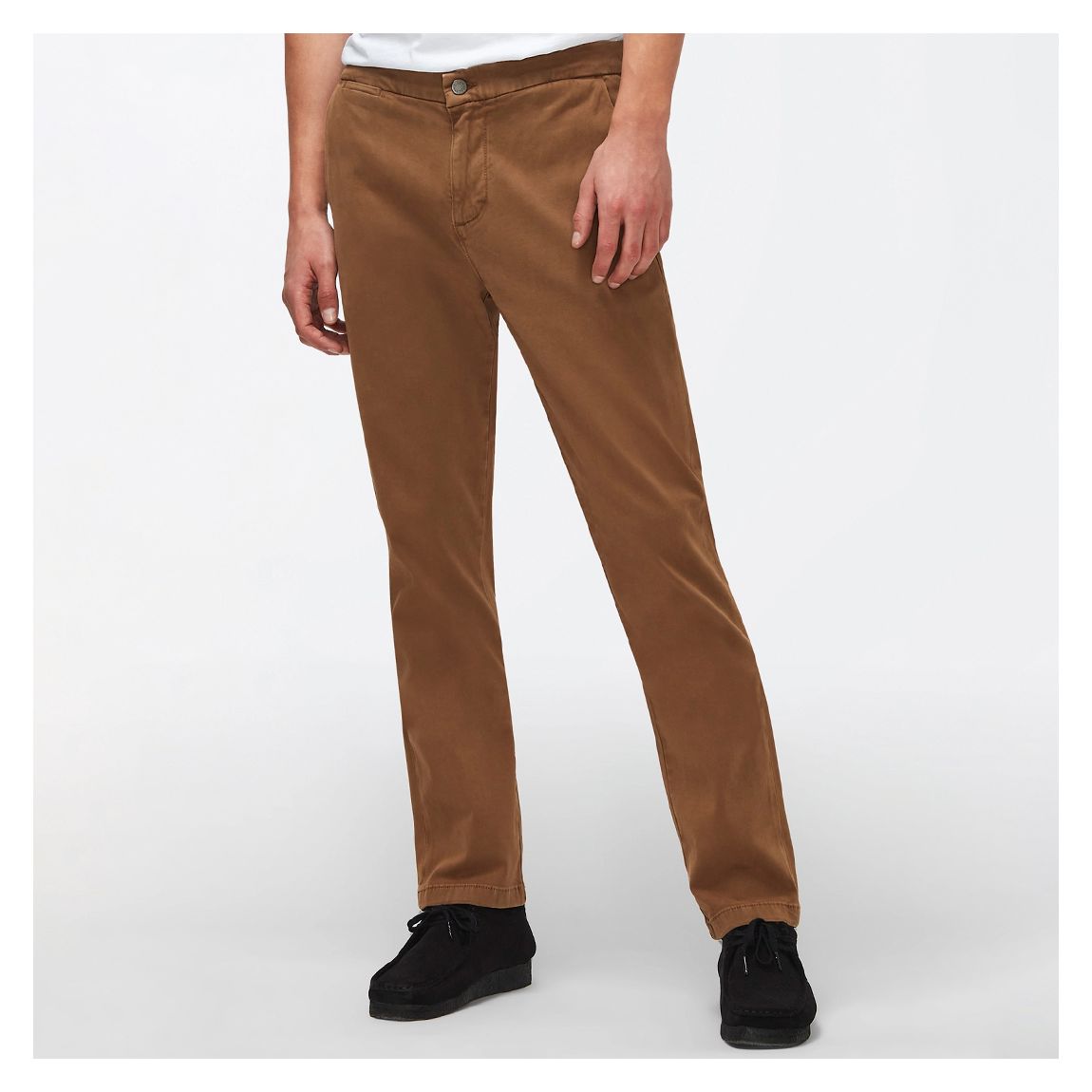 Brown Hybrid Tapered Stretch Chinos main product photo