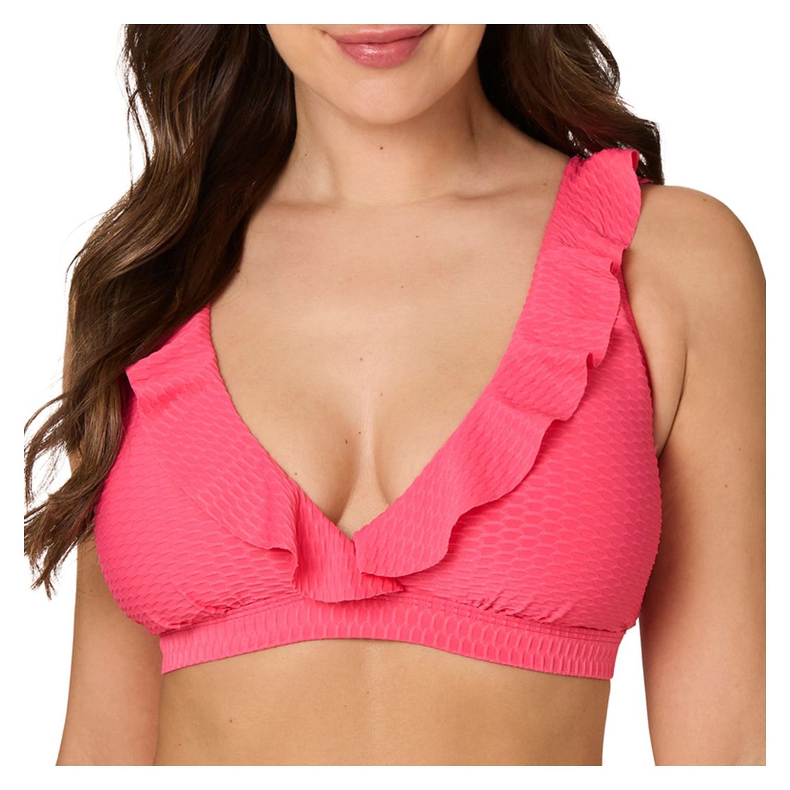 Pink Omega Texture Eva Bikini Top main product photo