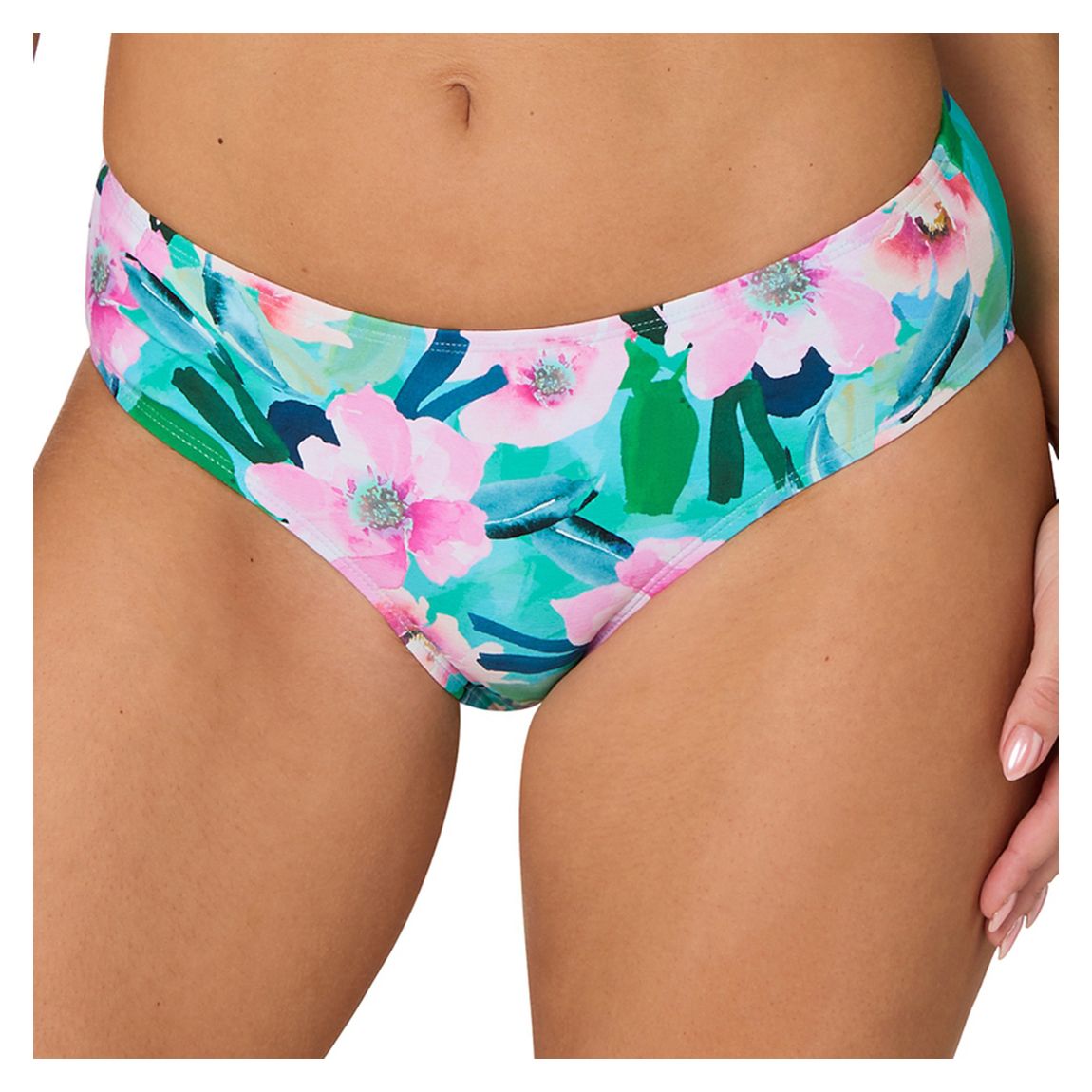 Turquoise Peonies Louise Bikini Pant main product photo