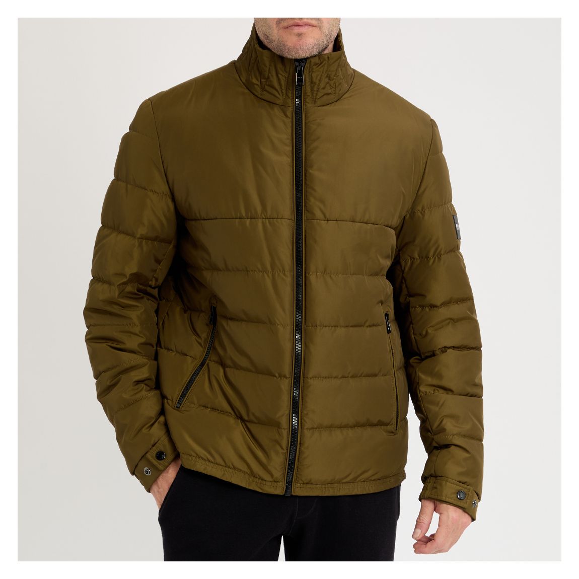 Khaki Cink Puffer Coat main product photo