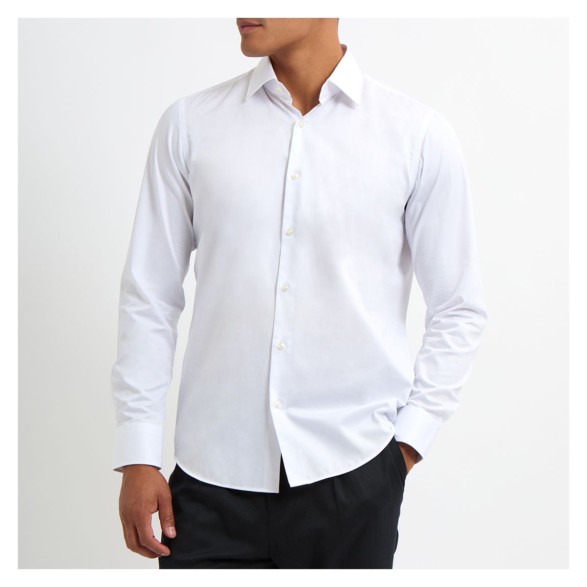 White Joe Cotton Shirt main product photo