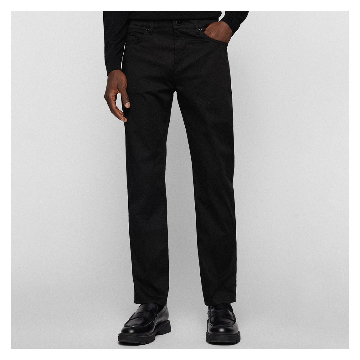 Black Delaware Slim Stretch Jeans main product photo
