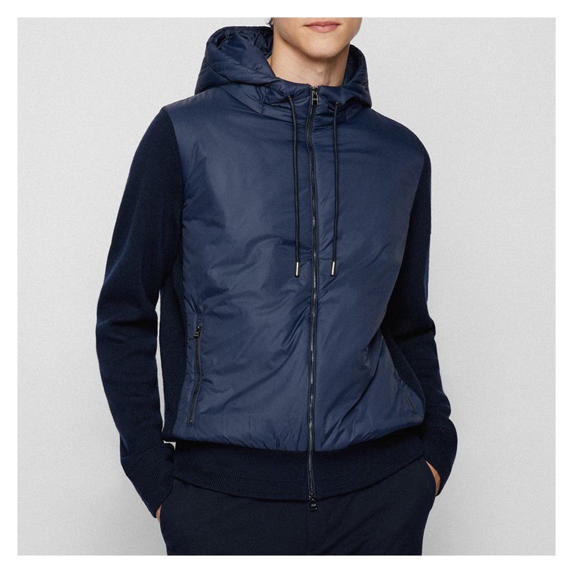 Navy Nativo Hybrid Wool Jacket main product photo