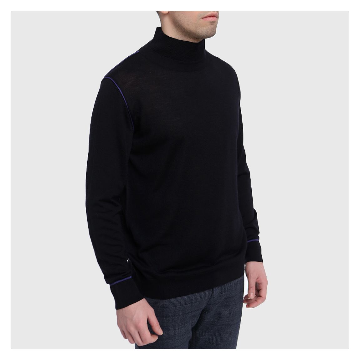 Black Ulsan High Neck Jumper main product photo