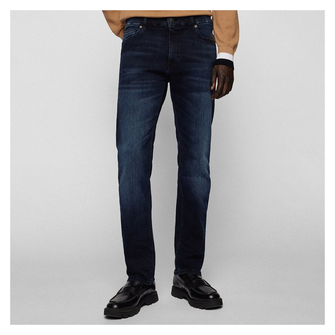 Dark Wash Maine Straight Stretch Jeans main product photo